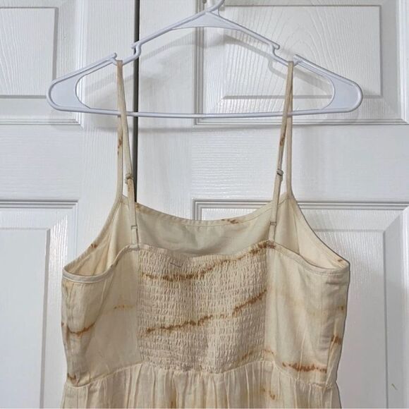 Gap Tye Dye Beige Maxi Linen Blend Dress(Size 8) - Picture 4 of 6